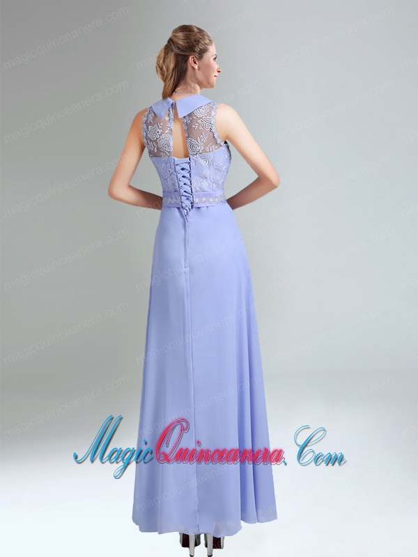 2015 Empire Lace Up Dama Dress Belt and Lace