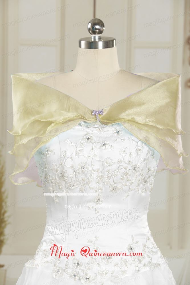Formal Organza Watermelon Shawls with Beading