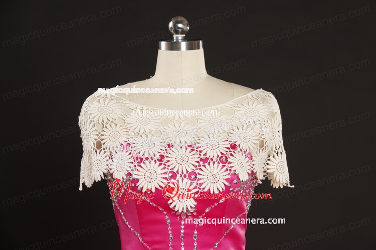 Net Scoop White Wraps for Formal Occasions