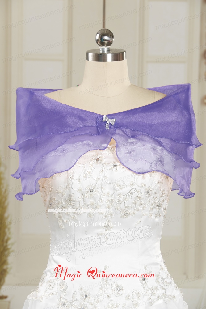 Beading Organza Blue Shawls for Wedding Party