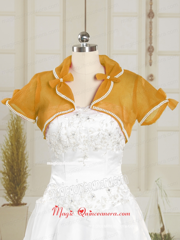 2015 Coral Red Wedding Party Shawls with Beading