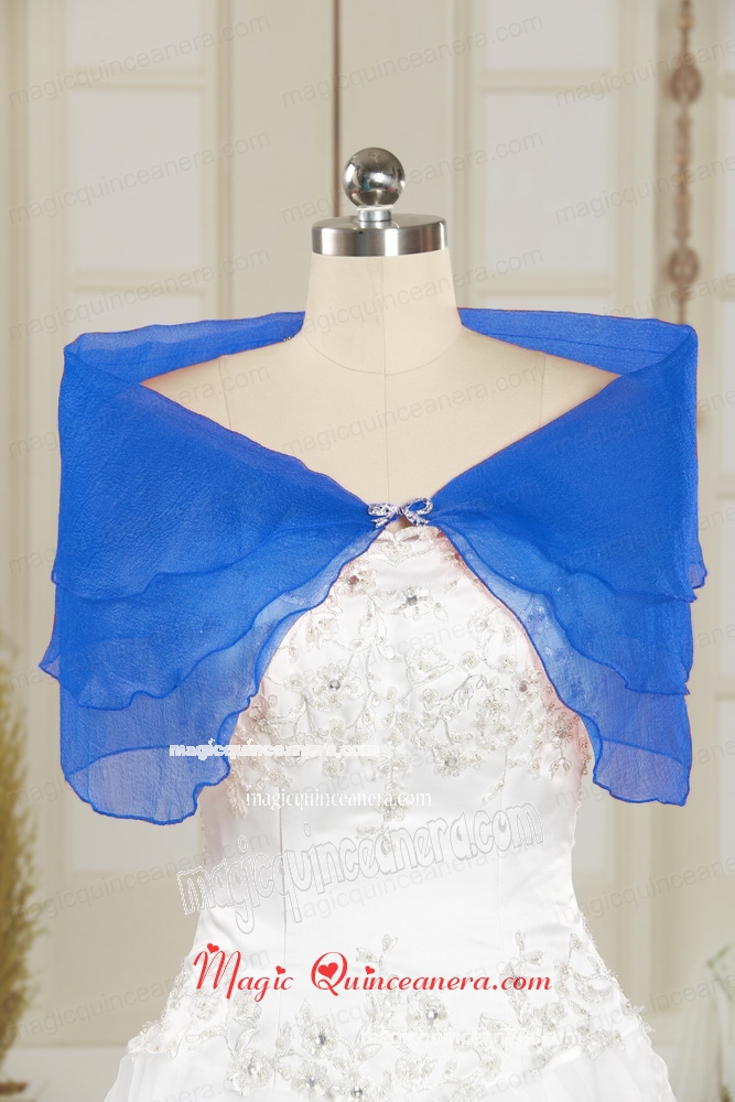 2015 Fall New Style Aqua Blue Shawls with Beading