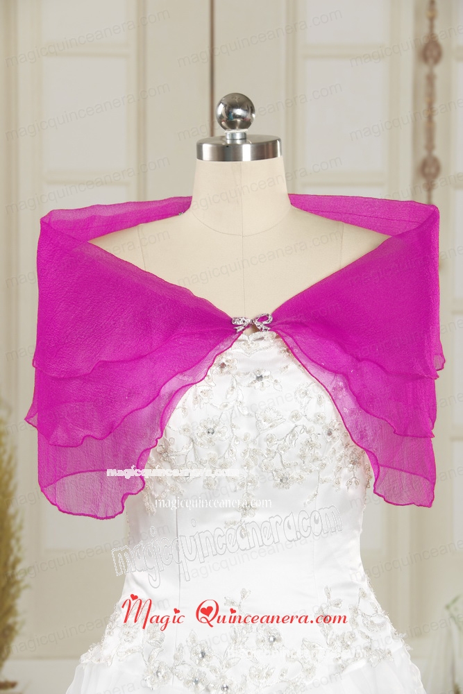 2015 Fashionable Purple Shawls with Beading