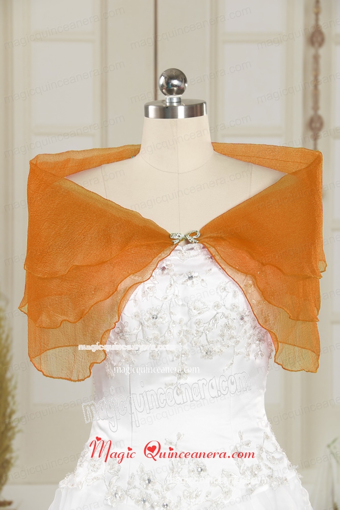 2015 New Style Orange Red Shawls with Beading