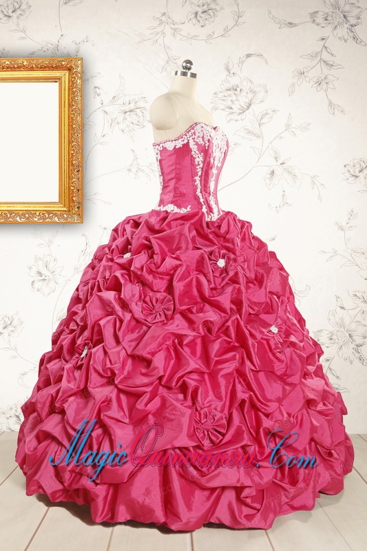 Cheap Ball Gown Sweetheart Quinceanera Dresses with Appliques
