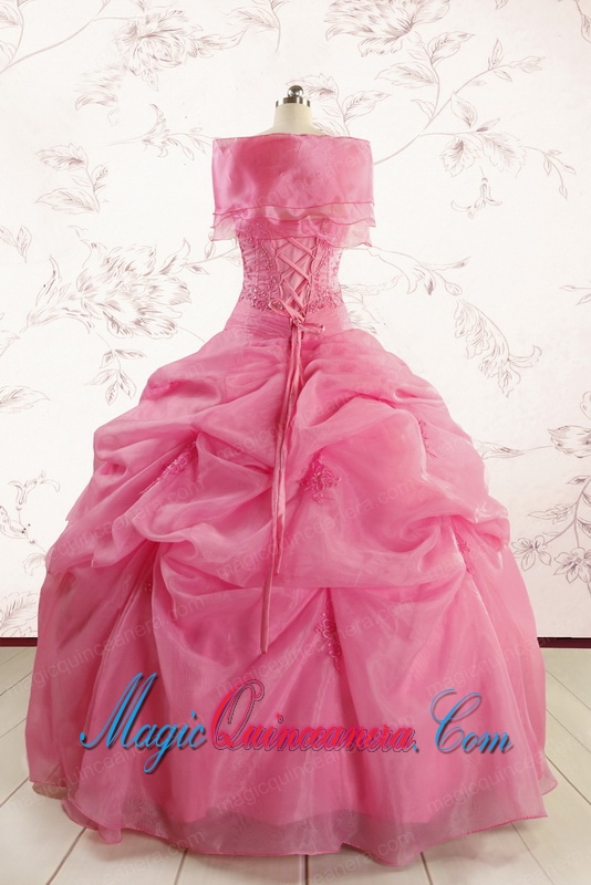 Cheap Strapless Quinceanera Dresses with Pick Ups and Wraps