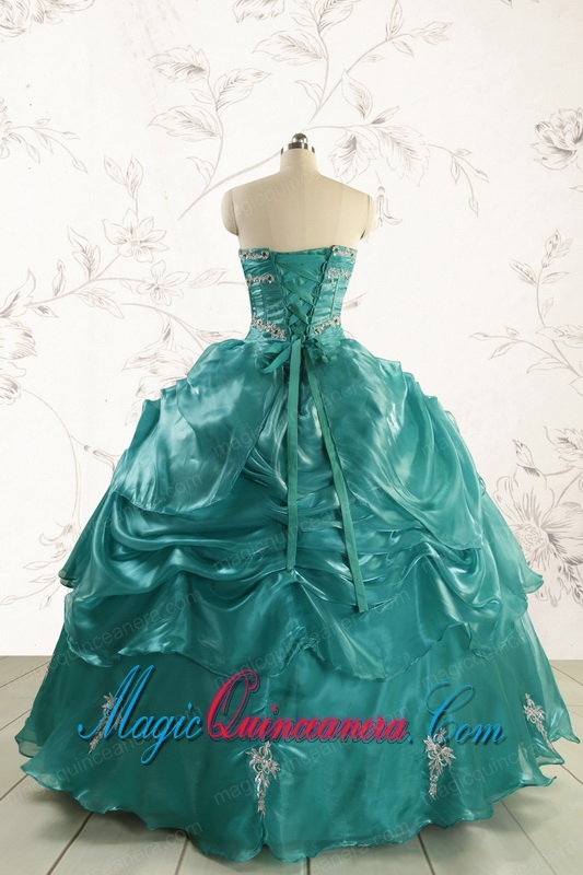 2015 Pretty Sweet 16 Dresses with Appliques