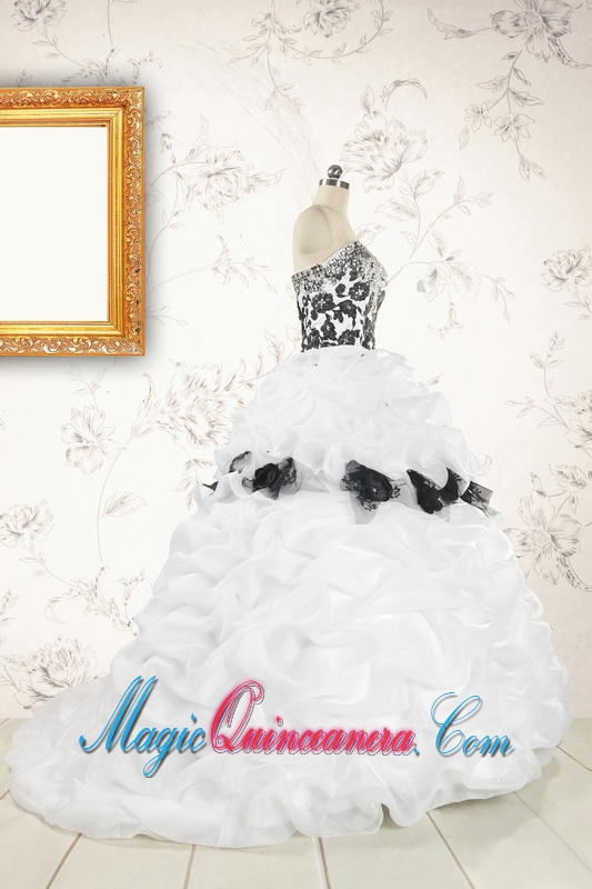 Fast Delivery Sweet 15 Dresses Hand Made Flowers for 2015