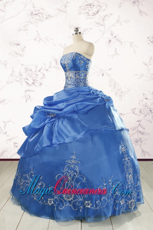 Exclusive Royal Blue Quinceanera Dresses with Appliques For 2015