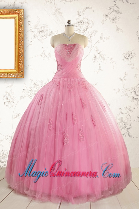 Most Popular Ball Gown Quinceanera Dresses with Strapless
