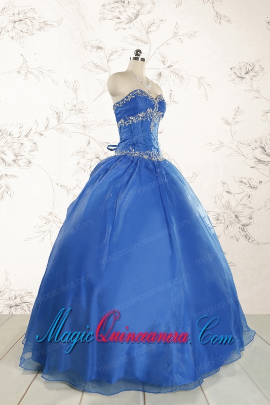 Cheap Beading Quinceanera Dresses in Royal Blue for 2015