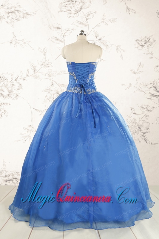 Cheap Beading Quinceanera Dresses in Royal Blue for 2015