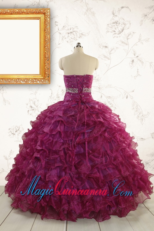 Modest Beading and Ruffles Quinceanera Dresses with Sweetheart