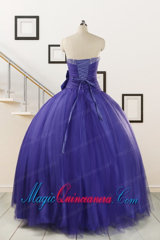 2015 Elegant Sweetheart Quinceanera Dresses with Bowknot