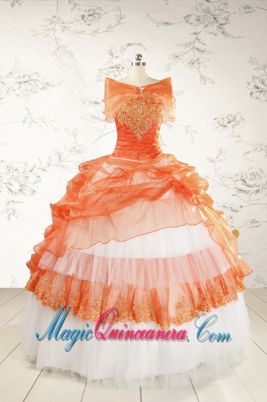 2015 Perfect Strapless Quinceanera Dresses with Beading