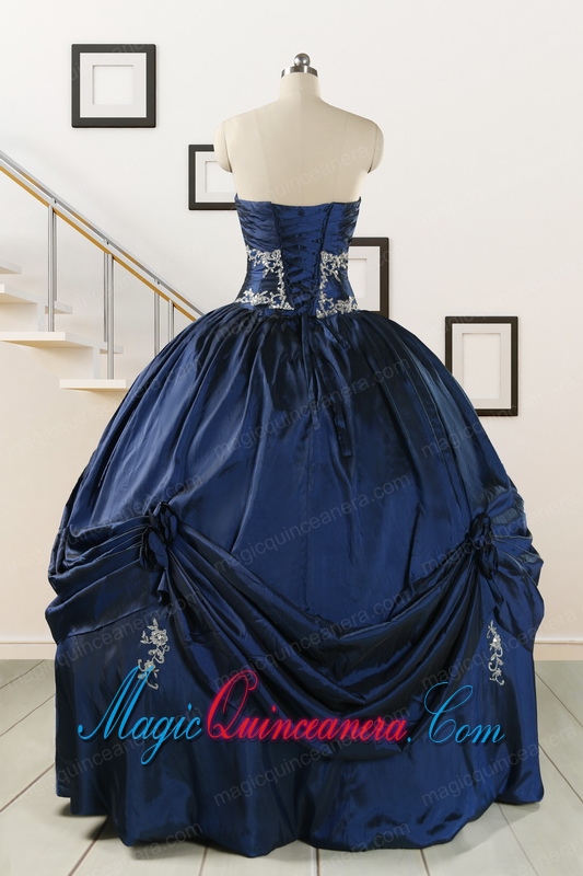 Trendy Sweetheart Quinceanera Gowns with Appliques