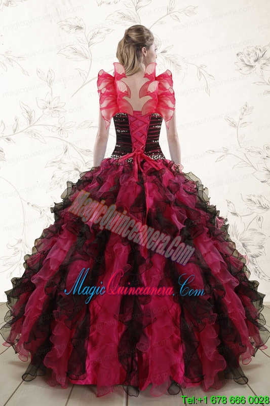 Beautiful Multi Color 2015 Quinceanera Dresses with Sweetheart