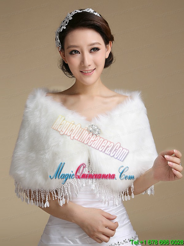 Luxurious Embroidery Sweet 15 Dresses in White and Hot Pink