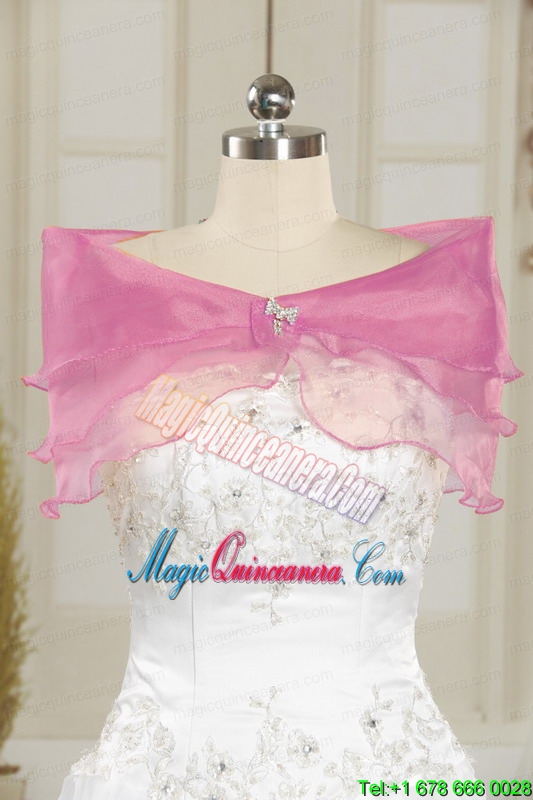 The Most Popular Appliques Baby Pink Dresses for Quinceanera