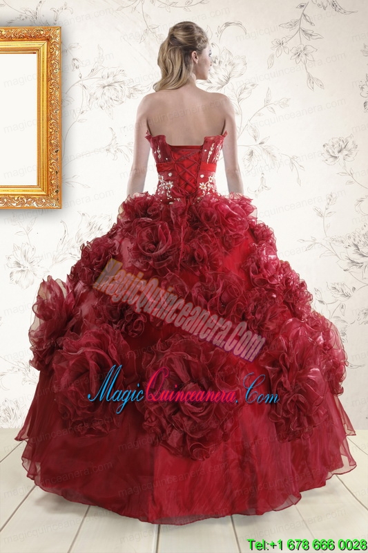 Unique Quinceanera Dresses with Hand Made Flowers for 2015