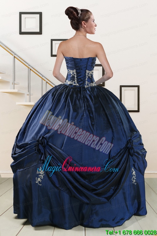 Trendy Sweetheart Quinceanera Gowns with Appliques