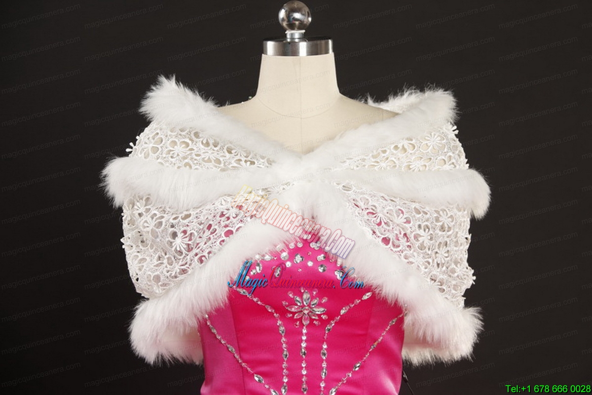 Beading Strapless 2015 Quinceanera Dresses with Sweep Train