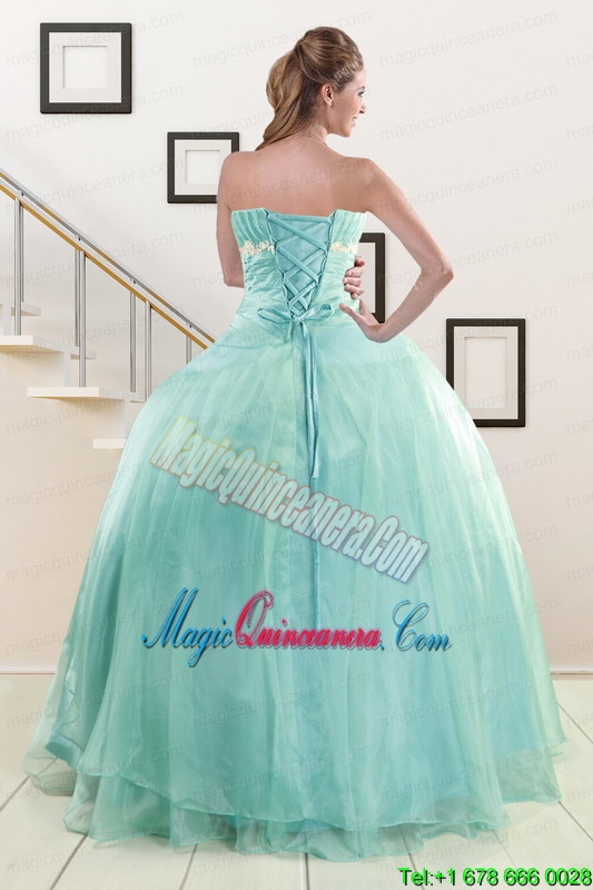 Ball Gown Sweetheart Cheap Quinceanera Dresses with Appliques