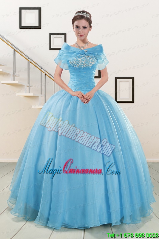 Cheap Strapless Quinceanera Dresses with Appliques