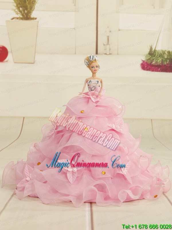 New Sweetheart Sweep Train Beading and Ruffles Quinceanera Dress for 2015