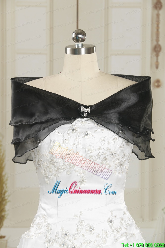 2015 Latest Off The Shoulder Appliques Quinceanera Dresses in Purple