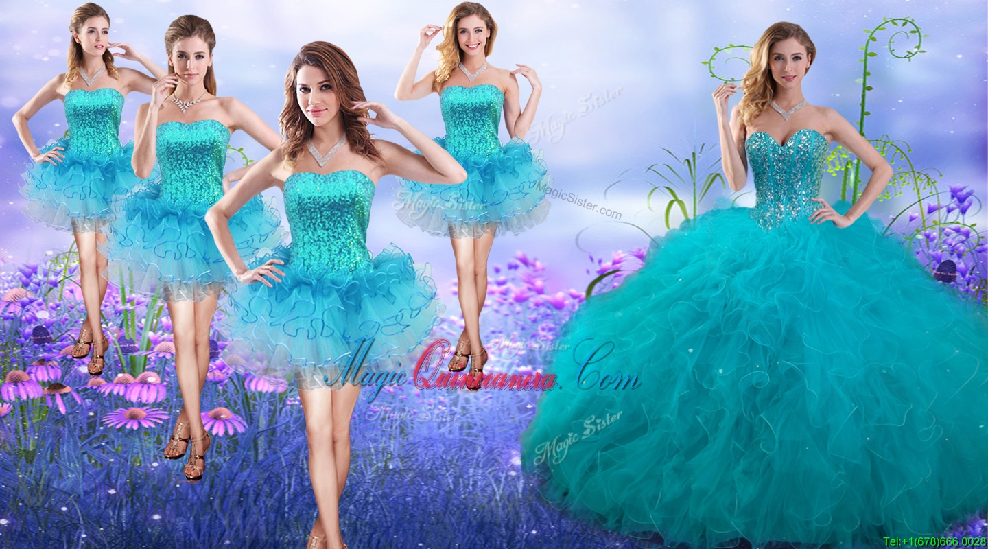 teal dama dresses