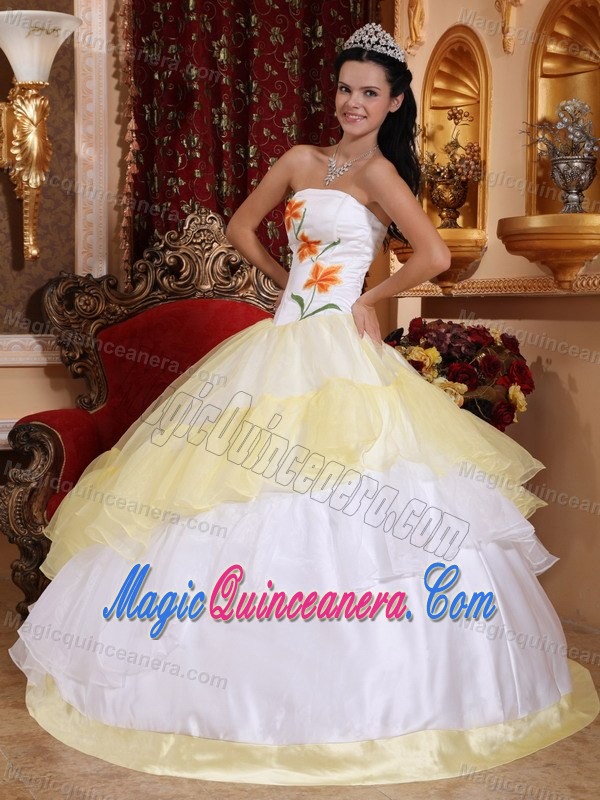 yellow sweet sixteen dresses