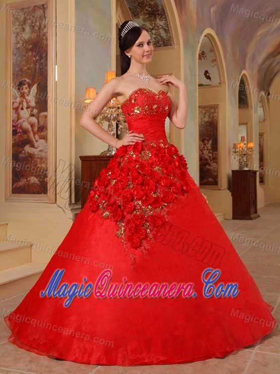 red dress for sweet 15