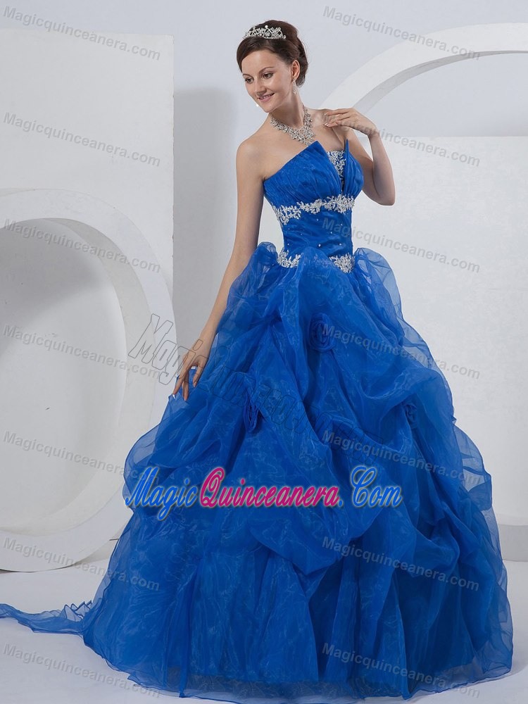 Ball Gown Appliqued Royal Blue Quinceanera Dress Wholesale