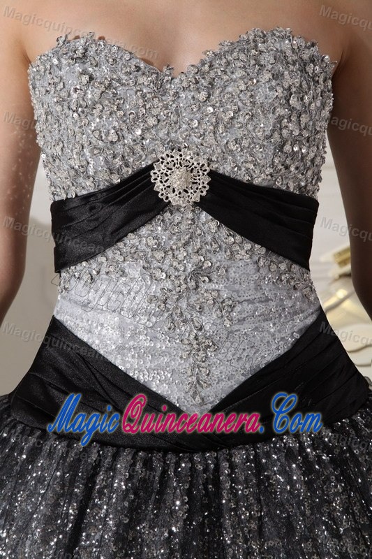Affordable Beading Sweetheart Dress Quinceanera with Sequins in Laval