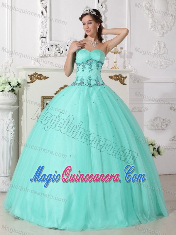 2014 Sweetheart Beaded Appliques Sweet 15 Dresses Tulle in Fairbanks