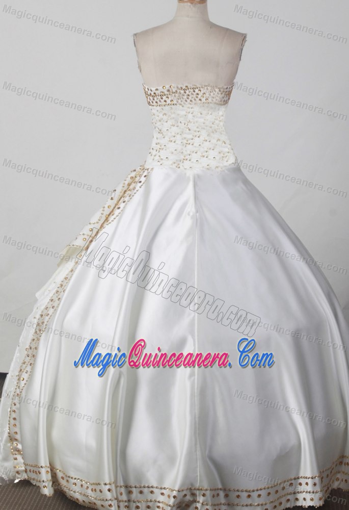2014 Lace and Beading Decorate Strapless Little Girl Pageant Dress