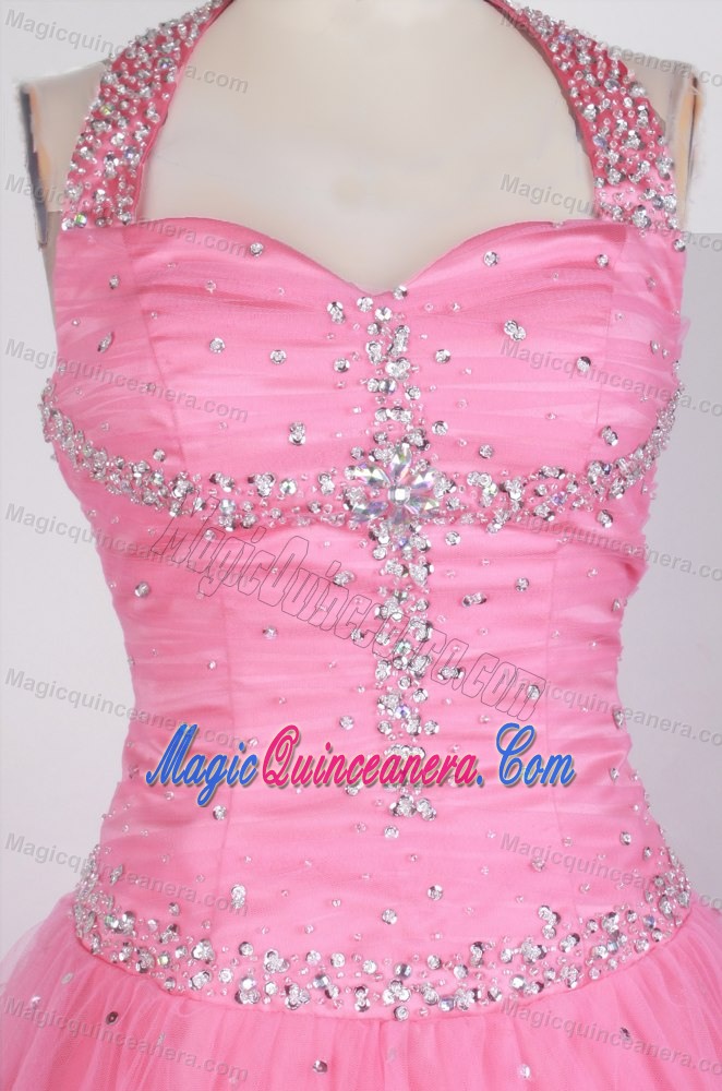 Beading Halter Top Little Girl Pageant Dress in 2014 for formal