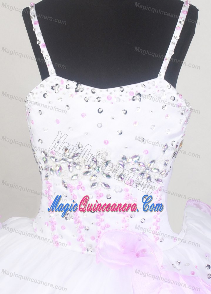 Idaho Little Girl Pageant Dresses with Beading and Ruffled Layers