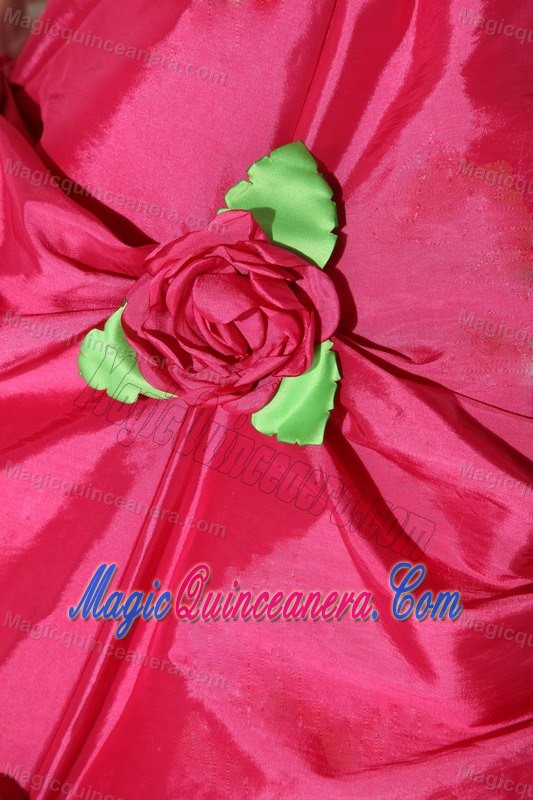 Classy Spaghetti Straps Pick Ups Flowers Sweet Sixteen Dresses