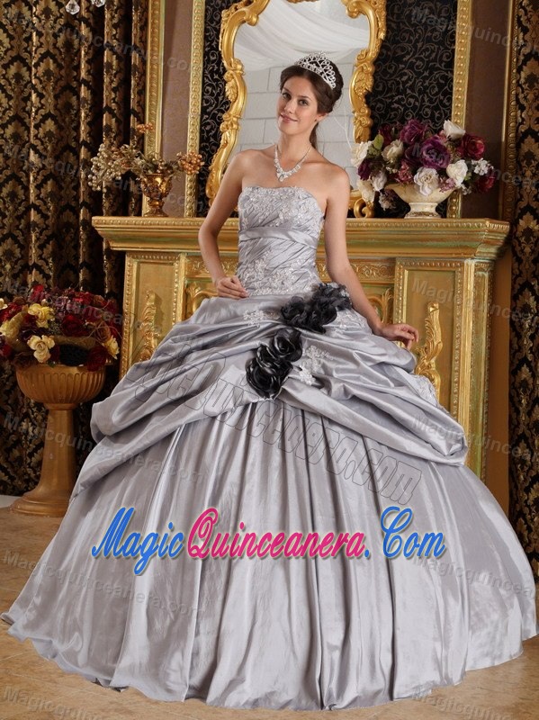 2014 Pretty Grey Ball Gown Dresses for a Quince in Ciudad Vieja
