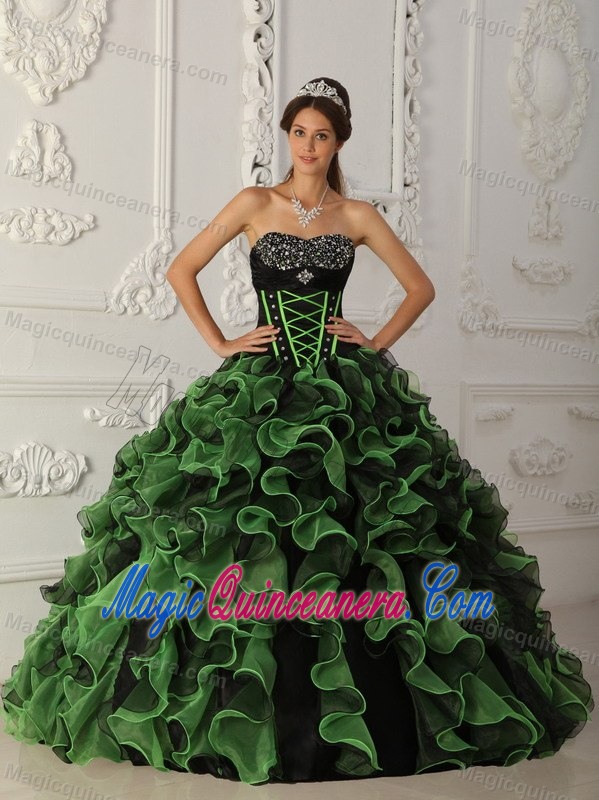 Brand New Ruffled Multi-color Dresses for Sweet 15 Ball Gown