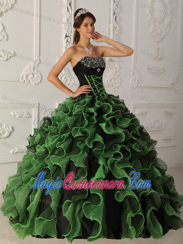 Brand New Ruffled Multi-color Dresses for Sweet 15 Ball Gown