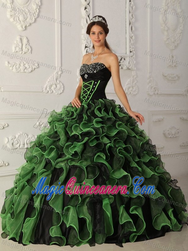 Brand New Ruffled Multi-color Dresses for Sweet 15 Ball Gown