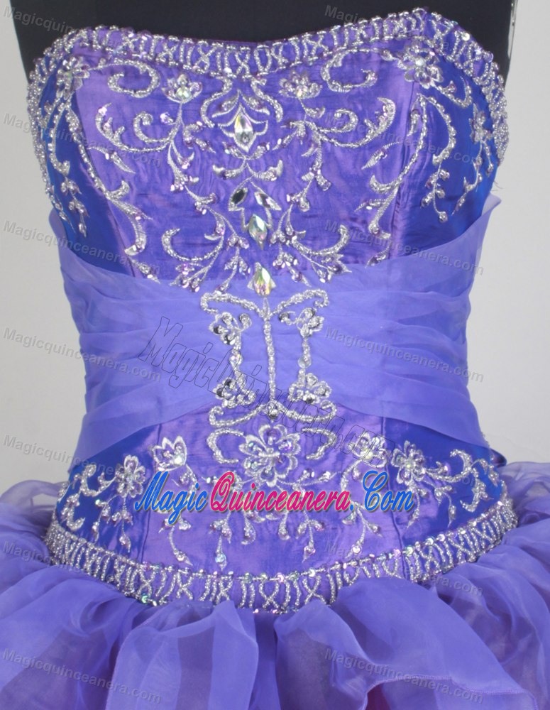 Appliques Ruched Lavender Quinceanera Dress 2013 in North Vancouver
