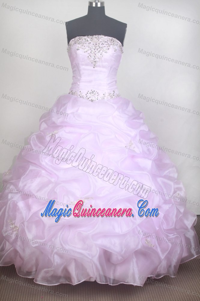 Beading Baby Pink Newcastle Quinceanera Dresses with Pick-ups