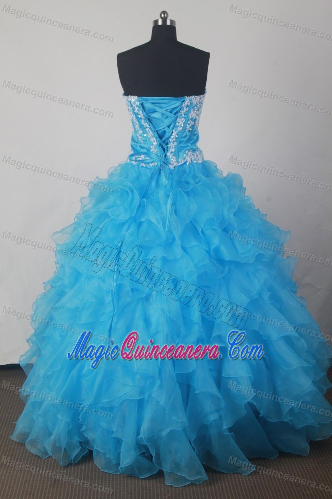Sweetheart Quinceanera Gowns Dresses with Beaded Appliques