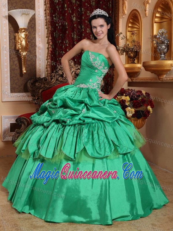 Pick ups and Appliques Accent Dresses for 15 in Spring Green 2013