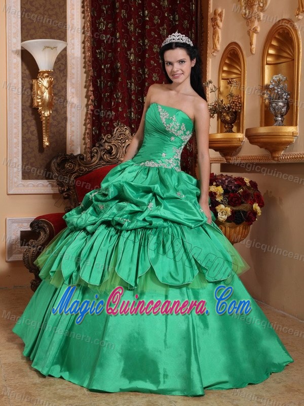 Pick ups and Appliques Accent Dresses for 15 in Spring Green 2013
