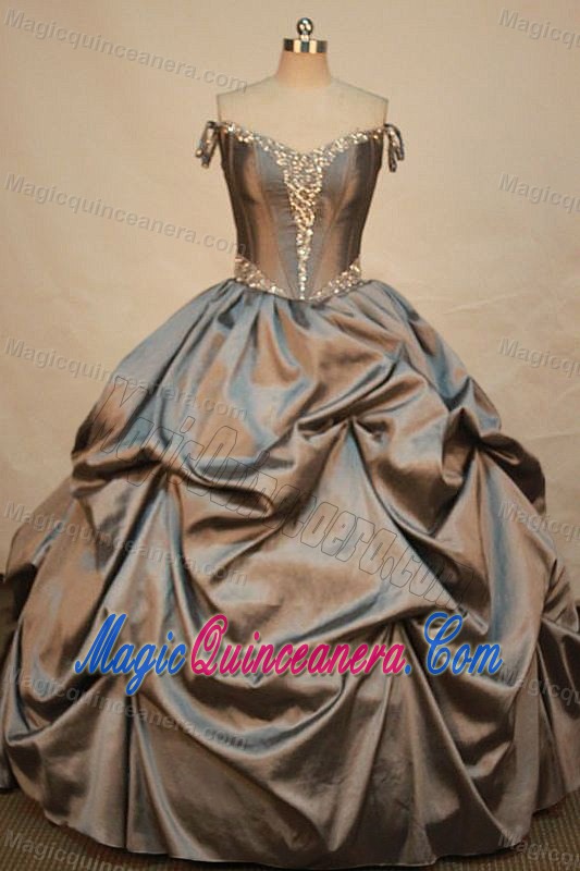 Off the Shoulder Beading Pick-up Quinceanera Dress Sale in Nicaragua city